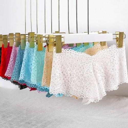 Womens Plus Size High Quality Full Lace Panties Low Waist Sexy Boxer Briefs Thong Underwear Women Lingerie Femme Sexy Underwear