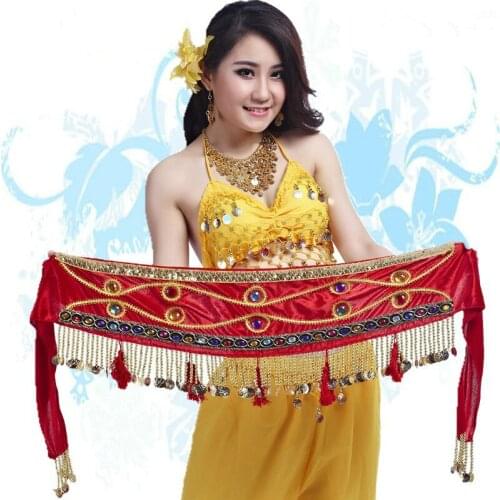 Women Belly Dance Waist Chain Rhinestone Ip Scarf Bellydance Belt Velvet Womens Belly Dance Scarf Belly Dance Skirts Scarf 89