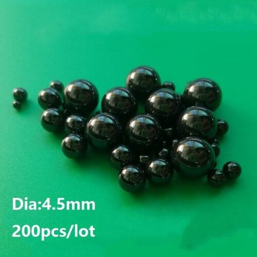 200pcs/lot Diameter 4.5mm G5 Si3N4 ceramic balls Silicon Nitride 4.5 mm bearing balls