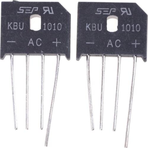 2018 2pcs/lot KBU1010 Diode Bridge Rectifier 10A 1000V Diode Bridge Rectifier Kbu1010