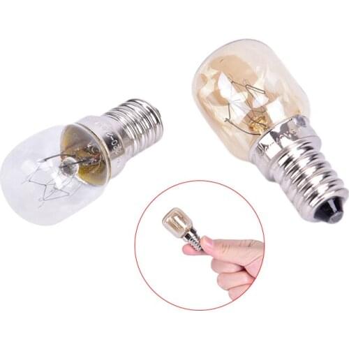 220V High Temperature Bulb 15W/25W E14 300 Degree Microwave Oven Light Bulbs Cooker Tungsten Filament Lamp Bulbs Salt Light Bulb
