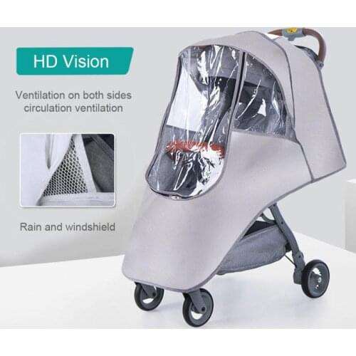 4 Colors Stroller Rain Cover Universal Baby Travel Weather Shield Outdoor Wind And Snow Dustproof Spray Windproof Cover For Baby