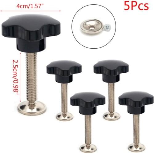 5PCS M8/M10 hand-tightening screw Torx head internal thread clamping screw bolt 449C