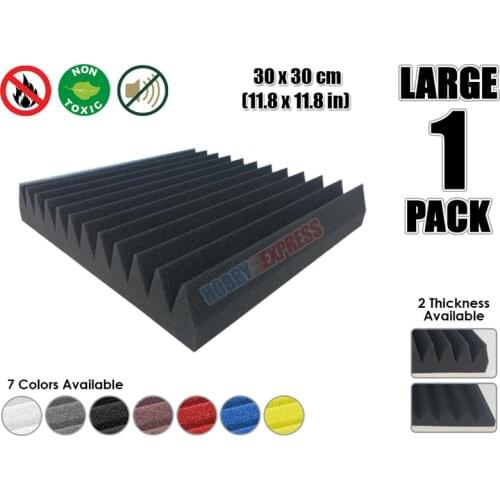 Arrowzoom 1 piece Multi Wedge 12T Acoustic Studio Foam Tile Sound Absorption Panel 30 x 30 cm (11.8 x 11.8 inches) KK1167