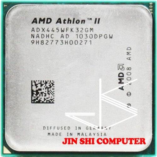 Free Shipping AMD Athlon II X3 445, 3.1 GHz, Triple-Core, processeur d'unité centrale, X3-445, prise ADX445WFK32GM, AM3 938pin