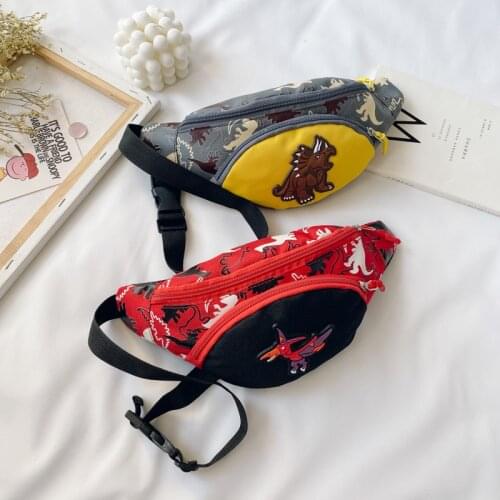 Cartoon Pictures Children Belt Bag Dinosaur Decoration Waist Packs Outdoor Kids Play Toy Chest Bags Hip Waist Packs