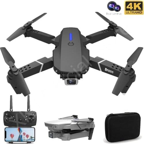 2021 New E88 Pro Drone With Wide Angle HD 4K 1080P Dual Camera Height Hold Wifi RC Foldable Quadcopter Dron Gift Toy