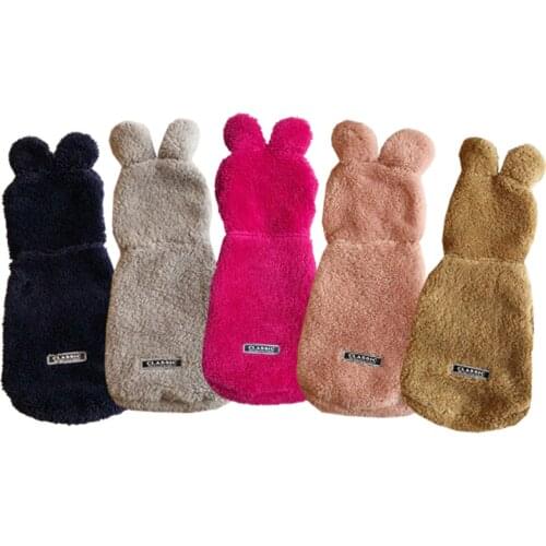 Fleece Pet Dog Clothes Winter Warm Dog Coat Jacket for Dogs Hoodie Soft French Bulldog Clothes for Dogs Chihuahua Ropa Perro