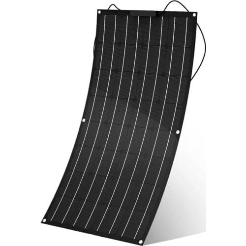 China 100W Flexible Solar Panel Plate USB Power Bank Board 18V Solar Charger For Car boat Battery Monocrystalline Silicon Cells