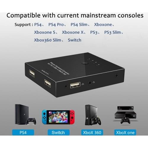 Keyboard and Mouse Converter For FPS Games of PS4 SWITCH XBOX Like Battlefield1 Rainbow Six Call of Duty Splatoon2 Pubg OW Doom