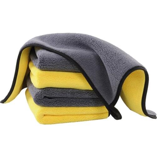 Kitchen Towel Double Layer Microfiber Cleaning Cloths Pack of 3 / 5 /10 Extra Soft Cleaning Drying Cloth for Home Kitchen Window