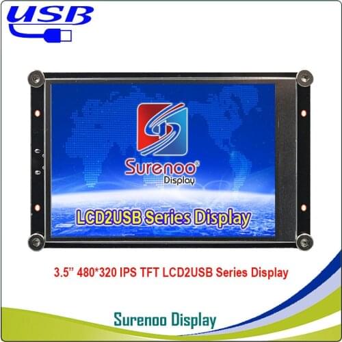 LCD2USB USB2LCD USB 3.5" 480*320 IPS TFT LCD Module Display Screen Panel sutible AIDA64 Customize Startup Picture for DIY PC