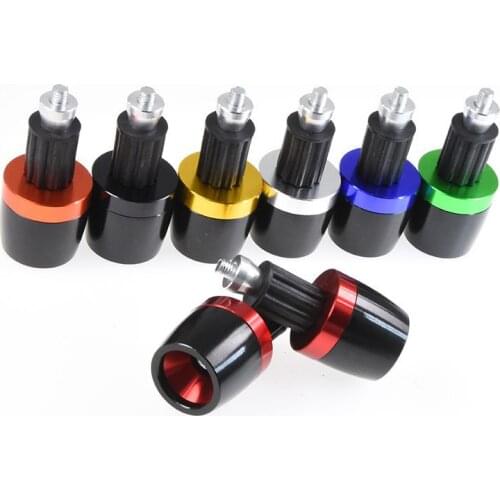 Handle Bar Ends Grips Universal for Honda Ducati Yamaha Kawasaki 7/8" 22mm Motorcycle Handlebar Counterweight Plug Slider