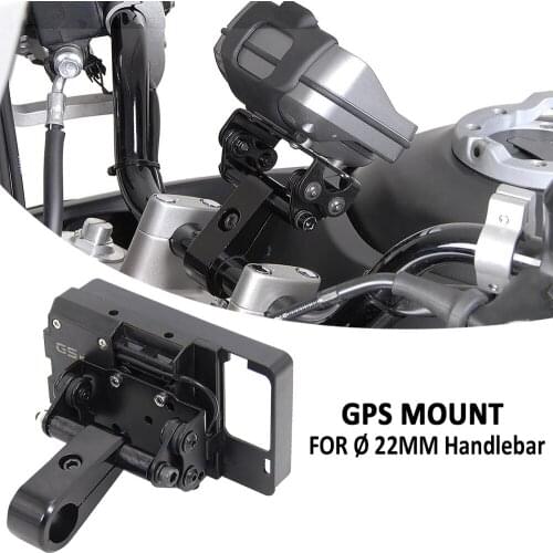 NEW Motorcycle Accessories GPS Navigaton Plate Bracket Phone Stand Holder For Ø 22mm Handlebar