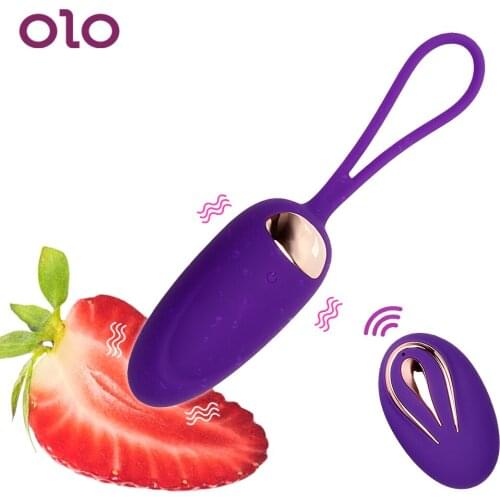 OLO 12 Speeds Vibrating Egg Clitoris Stimulator Waterproof USB Rechargeable Sex Toys for Women G-spot Wireless Remote Control