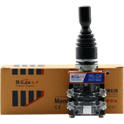 22mm Joystick Switch Self Reset/self Lock Cross Rocker Switch 2/4 NO 2/4 positions HKL-C12 HKL-C22 HKL-C14 HKL-C24