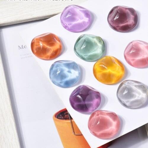 Nail Art Showing 10 Pcs Water Ripple Nail Color Card Transparent Glass Color Cards for Nail Art Design Display Card Accessories