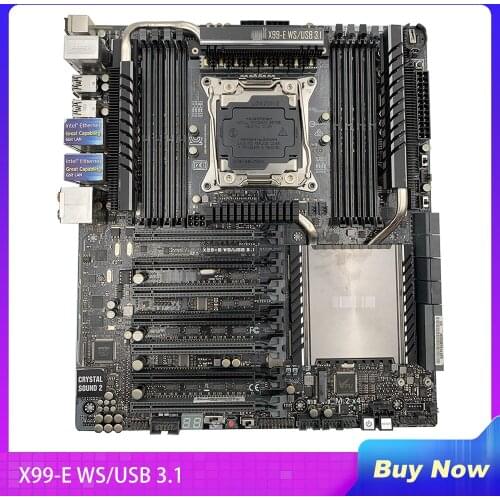 X99-E WS/USB 3.1 For Asus Workstation Motherboard Socket LGA 2011-3 V3 DDR4 X99 Will Test Before Shipping