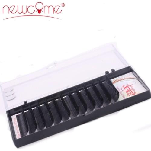 Silk Volume Eyelash Extension 12 lines/trays Soft and Natural Long False Eyelashes 3D individual Lashes witn Free shipping