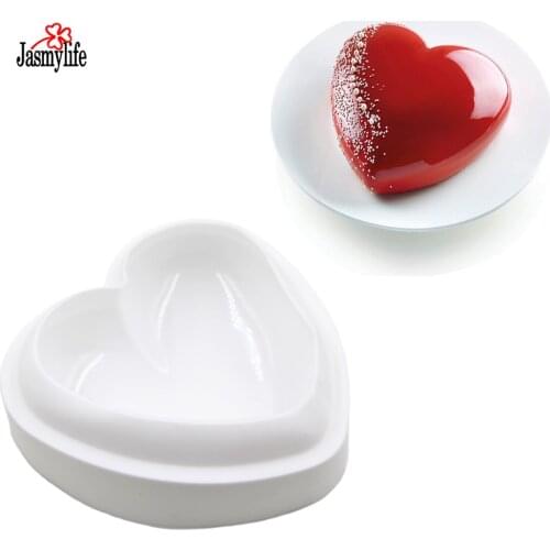 Love heart Shaped Mousse Silicone Mold Cake Pans Baking Tools Mousse Chocolate Dessert Jelly muffin Mould Pastry Decoration