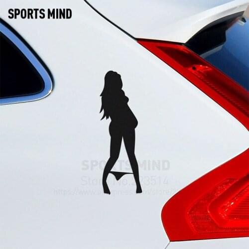 10 pcs SPORTS MIND lingerie sexy hot erotic girl Car styling Automobiles Waterproof Reflective vinyl Sticker Decal For All Car