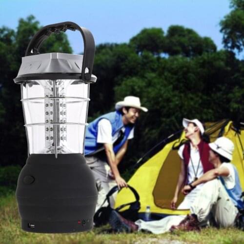 Super Bright Camping Light Flashlight Hand Crank Solar Charging 36 LED Lantern Outdoor Fishing Emergency Lamp Equipment Hot