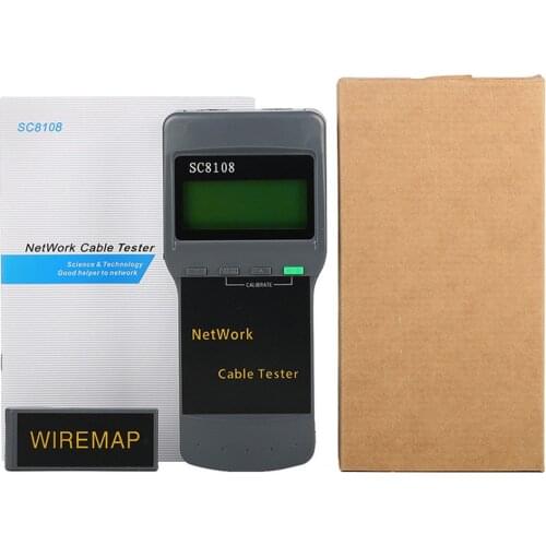SC8108 LCD Wireless Network Tester Meter&LAN Phone Cable Tester & Meter With LCD Display RJ45 Cable Tester Instruction Manual