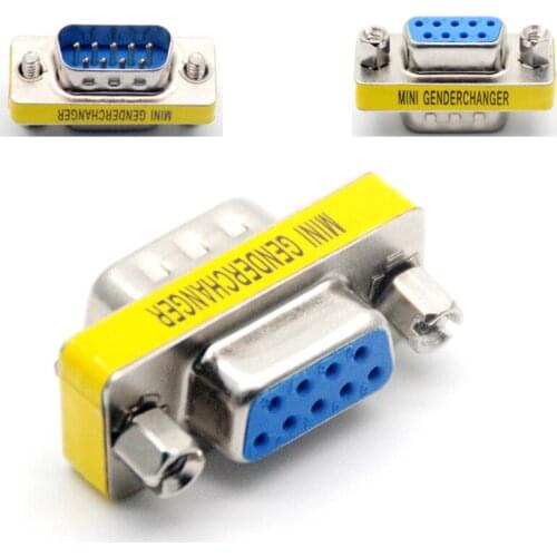 Universal 9 Pin RS232 DB9 Male To Female Serial Adapter Cable Connector RS232 Serial Connector