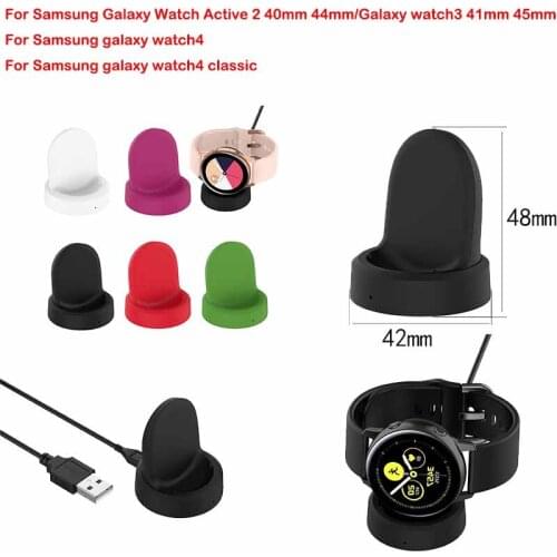 USB Charging Cable For Samsung Galaxy Watch4/Classic/Active 2 40mm 44mm/Galaxy Watch3 41mm 45Fast Smart Watch Charging Accessory