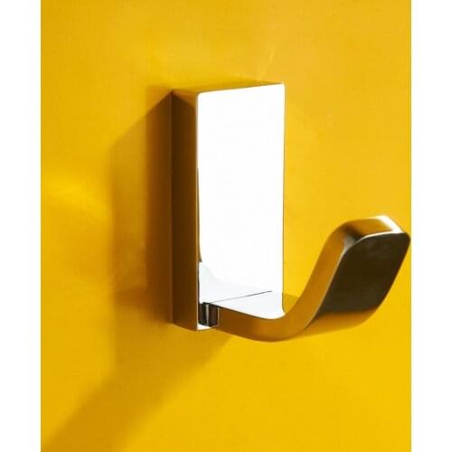 Vidric Copper Bathroom Robe hook Chrome Towel hook High class Bathroom accessories brass square design