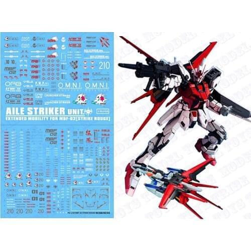 D.L high quality Decal water paste For Bandai PG 1/60 MBF-02 Strike Rouge + Skygrasper Gundam DL036