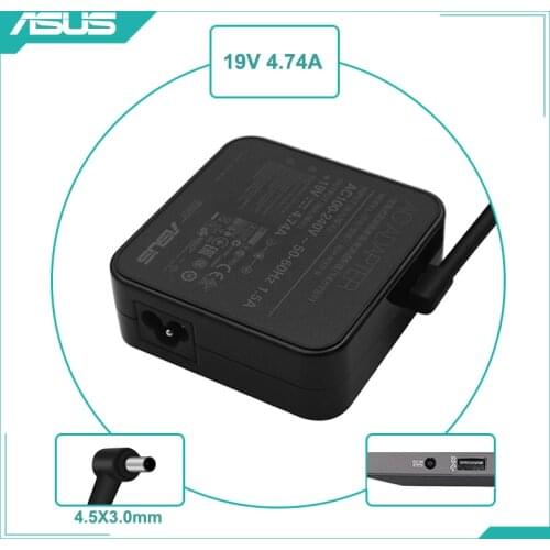 19V 4.74A 4.5x3.0mm ADP-90YD B AC Adapter Laptop Charger For Asus Q524U Q524UQ Q534 Q534U Q534UX Q534UXK P2540U P2540UA Cargador