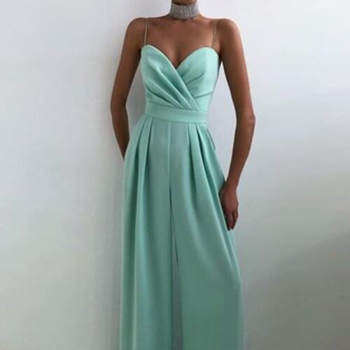 Jumpsuits for Women Summer Fashion Skinny Sleeveless Sling One Piece Jumpsuit 2021 Elegant High waist Women Jumpsuits