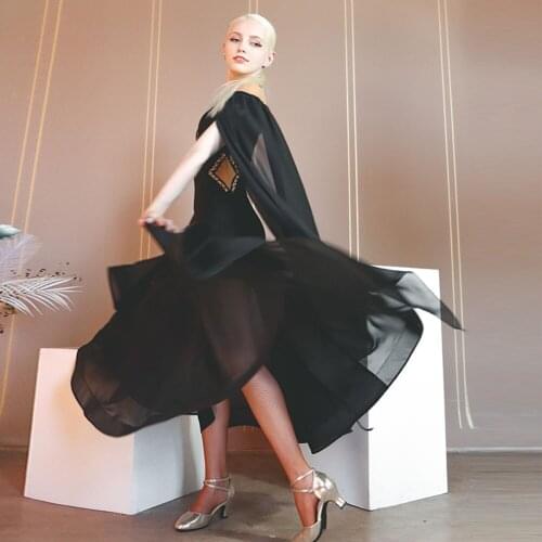 New TL775 Female Latin Dance Dress Women Long Sleeve Design Belly Dancing Performamnce Modern Dance Dress