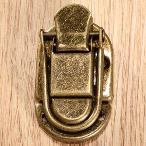 1pc 60*34mm Suitcase Latches Antique Wooden Box Buckle Metal Buckle Furniture Hardware