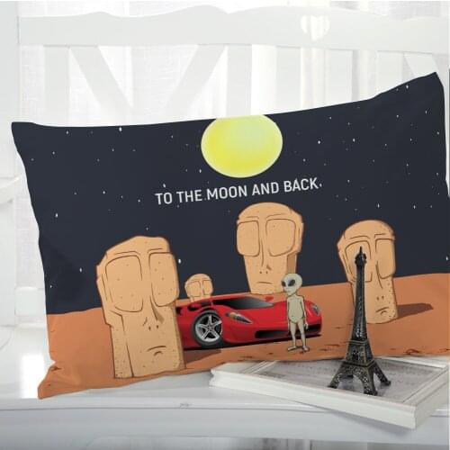 1pc Cartoon Childrens Pillow cover Pillow case Bedding Pillowcase Pillowcovers decorative 50x70 3D for kids baby Space Moon