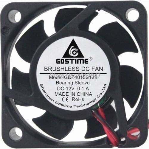 1000pcs lot Gdstime 4015 40mm x 15mm DC 12v 2Pin Cooling Cooler Radiator Motor Fan