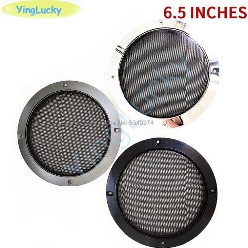 2pcs 6.5 inch Audio Speaker Cover Round Speakers Protective Cover Mesh Net Grille For Loudspeaker DIY Assembly arcade