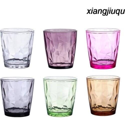 500ML Acrylic Drop Resistance PC Color Plastic Water Cup Bar KTV Drink Juice Cup Hotel Restaurant Party Drink Cup