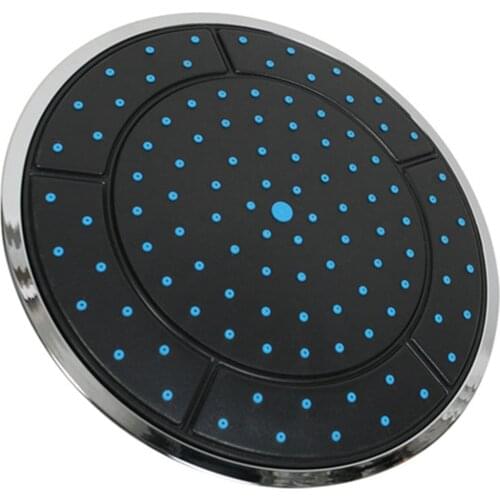 ABKM Hot 1Pcs 25Cm Plastic Round Shape Rainfall Powered Shower Room Top Shower Roof Head Nozzle Cabin Accessories Single Head