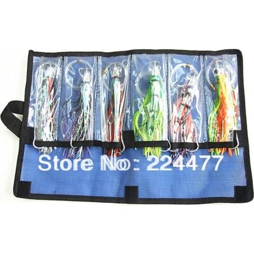 Free Shipping-5.5 inch Octopus Lure Double Octopus Skirt Resin Head With Hook Line Fishing Tackle Suit Cheap Fishing Package