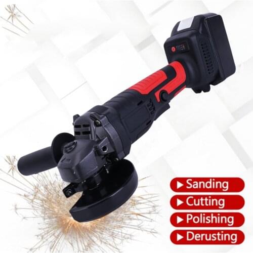21V Brushless Impact Angle Grinder 8000RPM 800W Cordless Angle Grinder Cutting Grinding Machine Polisher Battery Rechargeable