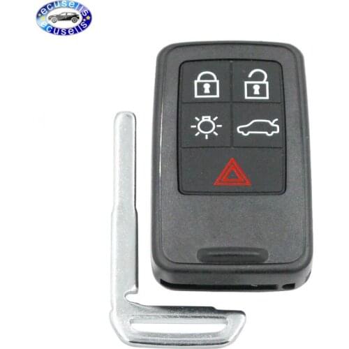 4+1 Buttons Key Blank Fob Case 5 Buttons Remote Shell for Volvo S60 S80 V60 XC60 XC70