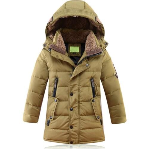 Russia Winter Childrens Down Jacket Kids Thicken Warm Outerwear Coat For Teen Big Boys 8 10 12 14 16 Years Parkas