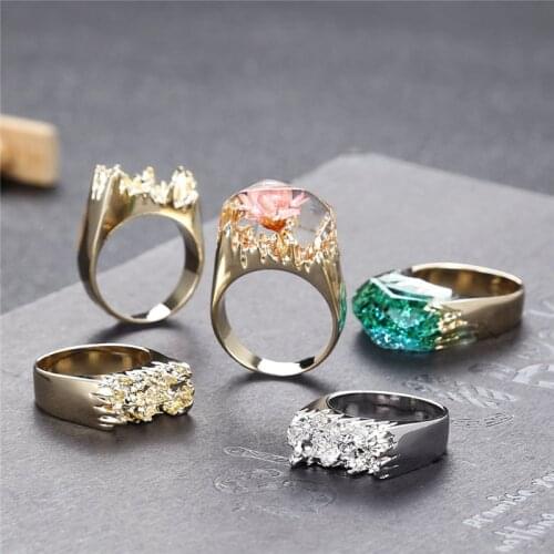 LOVE'N OEM LV015R art mold Resin Charms ring Silicone Mold For Diy Handmade Jewelry Craft Making