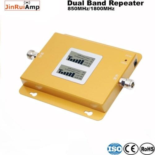 Gsm 2g lte 4g DUAL BAND LCD display 2g/3g+4g cdma dcs 850/1800mhz mobile signal booster cellular phone signal repeater amplifier