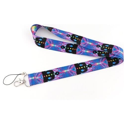 J2821 Cartoon Yoga Lanyard For Keys Phone Strap Neck Strap Keychain Lanyards ID Badge Holder For Fans