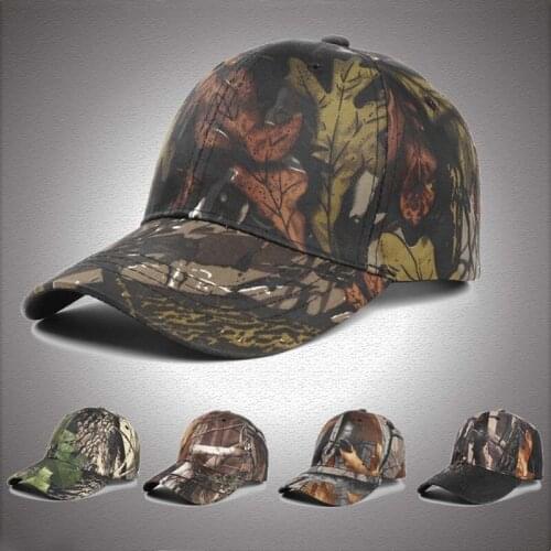 Camo Baseball Caps Men Outdoor Hunting Camouflage Jungle Airsoft Tactical Hat Mens Fishing Hunting Hiking Adjustable Army Cap