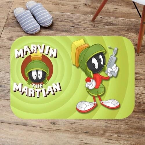Marvin the Martian Floor Mats Custom Print Bathroom Kitchen Carpet House Doormats for Living Room Anti-Slip Bath Rug