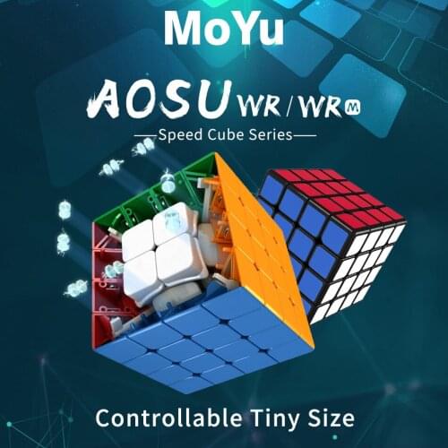 MoYu Aosu WR M 4x4x4 59mm Cube and WRM 4x4 Magnetic Magic Cube Puzzle Professional WR M Speed Cube Educational Kid Toys